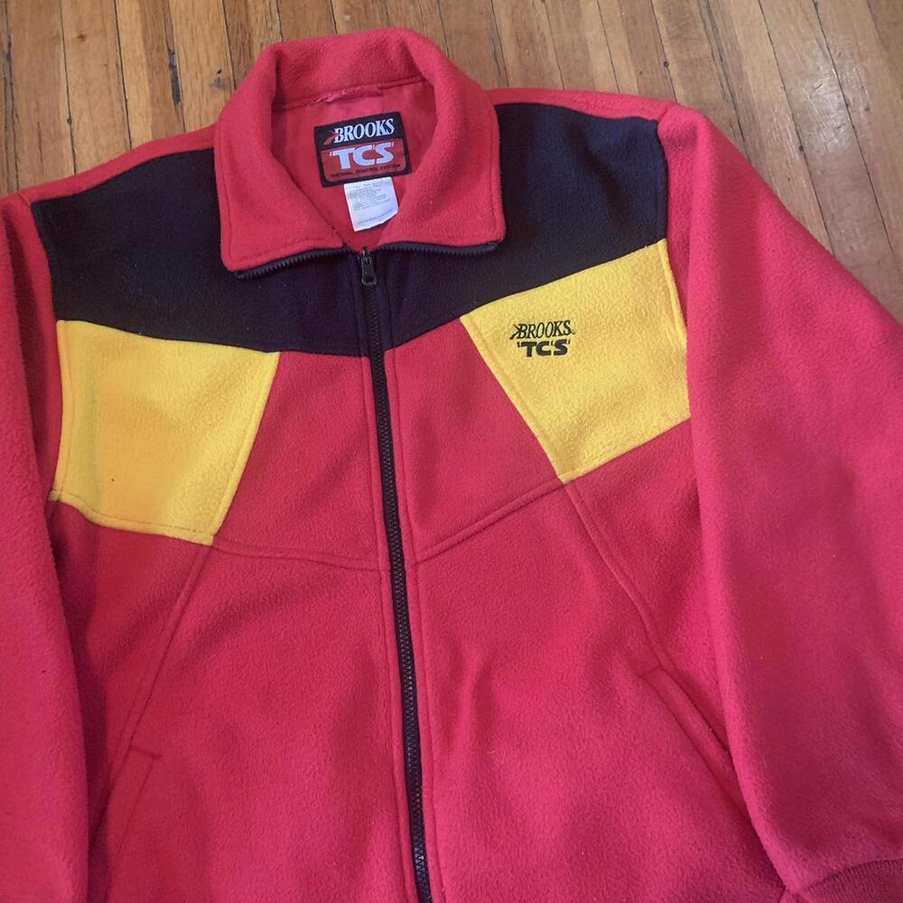 Vintage Brooks TSC Colour Block Fleece Jacket